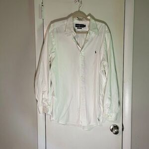 Ralph Lauren Men's Heritagecore Classic White Business Casual Button-Up Shirt 17